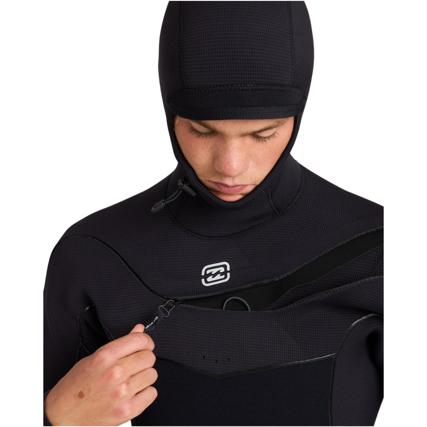 2026 Billabong Mens Furnace Ultra Gullwing 6/5mm Hooded Wetsuit ABYW200126 - Black